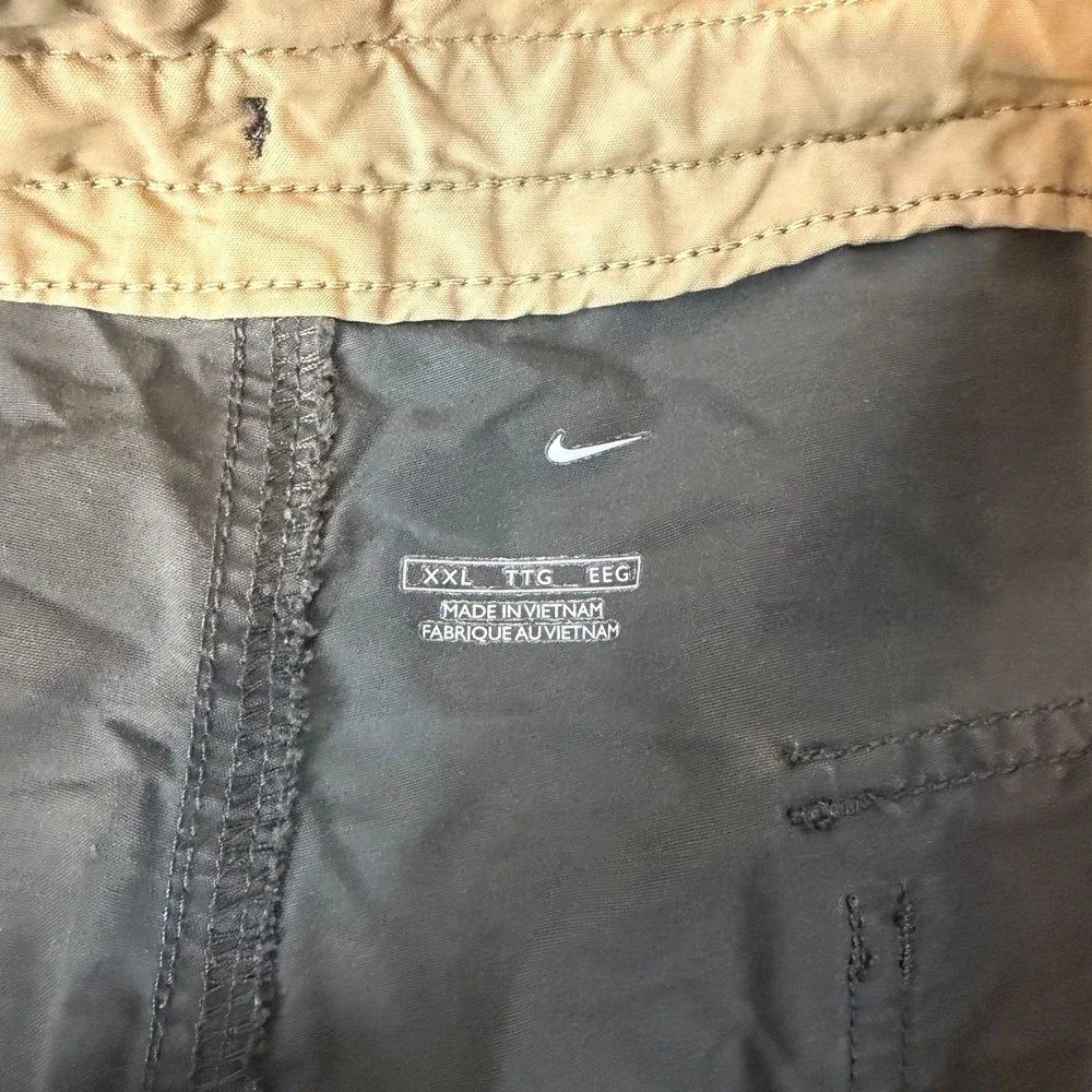 Nike Club Woven Cargo Pants Mens 2XL Loose Gray Athletic Pants Drawstring